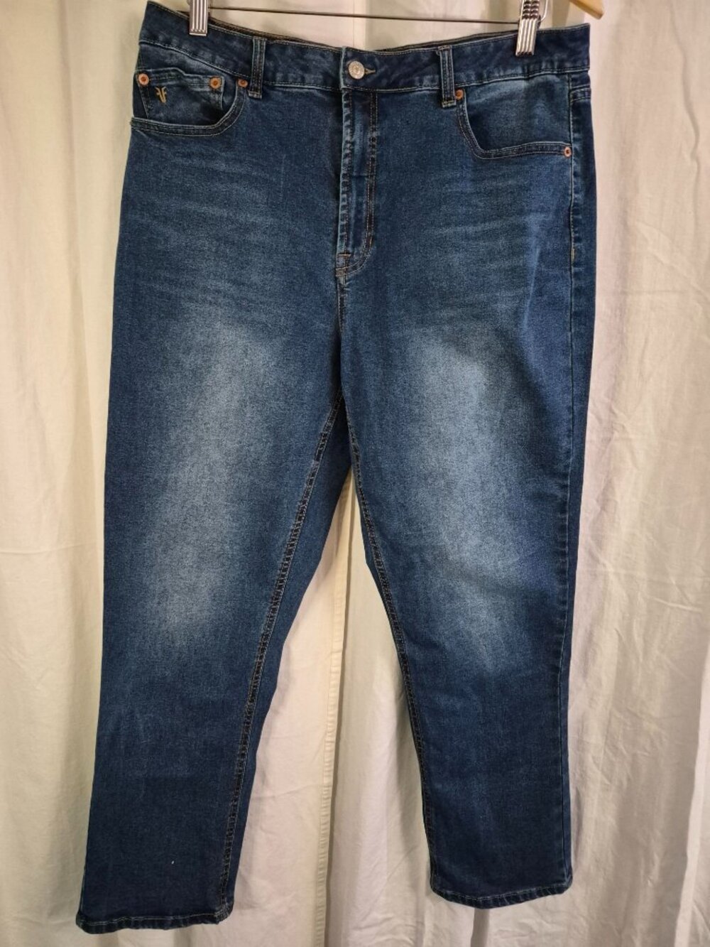 Frye 12/31 Medium Wash Crop Denim Casual Stretch High Rise Outdoor Classic Jeans
